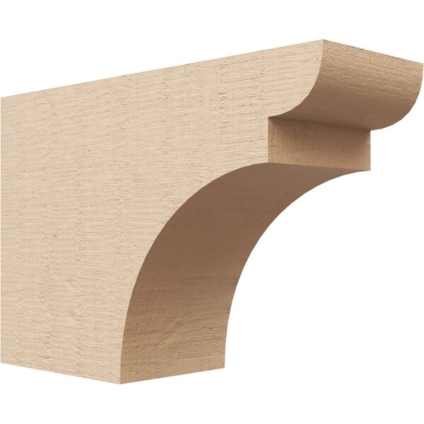 Ekena Millwork 4in. W x 8in. H x 12in. L Yorktown Woodgrain TimberThane Rafter Tail, Primed Tan RFTUR04X08X12YORRCPR - main